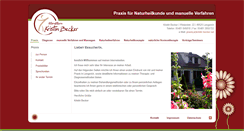 Desktop Screenshot of heilpraktikerin-kristin-becker.de